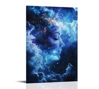 HKXXMTQMM Celestial Dream- A Cosmic Ballet of Stars And Nebulae Contemporary Hanging Wall Art - Decorative Mural Design16x24inch(40x60cm)