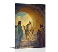 HKXXMTQMM Christian Mural - Resurrection Glory- The Empty Tomb Contemporary Hanging Wall Art - Decorative Mural Design16x24inch(40x60cm)