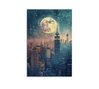 HKXXMTQMM City Poster - New York- The Concrete Jungle Where Dreams Are Made Contemporary Hanging Wall Art - Decorative Mural Design16x24inch(40x60cm)