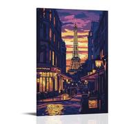 HKXXMTQMM City Poster- Paris - The Eternal City of Love And Lights Contemporary Hanging Wall Art - Decorative Mural Design08x12inch(20x30cm)