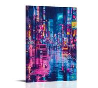 HKXXMTQMM City Poster- Tokyo Nights - Neon Dreams in The Metropolis Contemporary Hanging Wall Art - Decorative Mural Design12x18inch(30x45cm)