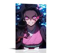 HKXXMTQMM Demon Slayer Nezuko's Rage Awakening Contemporary Hanging Wall Art - Decorative Mural Design16x24inch(40x60cm)