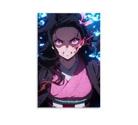 HKXXMTQMM Demon Slayer Nezuko's Rage Awakening Contemporary Hanging Wall Art - Decorative Mural Design24x36inch(60x90cm)