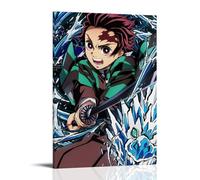 HKXXMTQMM Demon Slayer Tanjiro's Aqua - Dragon Onslaught Contemporary Hanging Wall Art - Decorative Mural Design20x30inch(50x75cm)