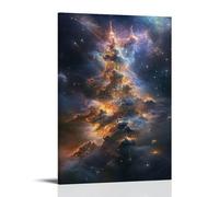 HKXXMTQMM Galactic Whispers- The Hidden Messages in Star Formations Contemporary Hanging Wall Art - Decorative Mural Design08x12inch(20x30cm)