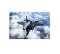 HKXXMTQMM Military Weapons- F-35 Lightning II - The Future of Air Dominance Contemporary Hanging Wall Art - Decorative Mural Design08x12inch(20x30cm)