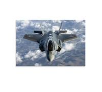 HKXXMTQMM Military Weapons- F-35 Lightning II - The Future of Air Superiority Contemporary Hanging Wall Art - Decorative Mural Design16x24inch(40x60cm)