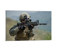 HKXXMTQMM Military Weapons- HK416 - Special Forces Modular Assault System Contemporary Hanging Wall Art - Decorative Mural Design20x30inch(50x75cm)