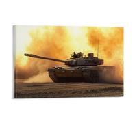HKXXMTQMM Military Weapons- M1A2 Abrams - Americas Unstoppable Battle Tank Contemporary Hanging Wall Art - Decorative Mural Design12x18inch(30x45cm)