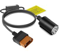 HKY DJI SDC to Car Charger Power Cable for DJI Power 2000/1000V2/1000/500 Portable Power Station 12V Cigarette Lighter Plug for Solar Generator Car Cooler Box Vacuum Tire Inflator Charing Cable