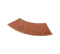 HKYBCF Bathroom Mat Luxurious Curved Bath Mat For Ultimate Comfort And In The Bathroom(BROWN)