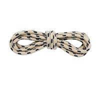 HKYBCF Hiking shoelaces 4PAIR 5MM Round Shoelaces Flower Dots Solid Laces Polyester Matching Sports Shoes Tooling Boots Hiking for men(Khaki Black,180 cm)