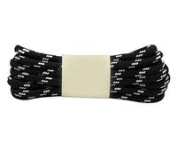 HKYBCF Hiking shoelaces 4pair Round Solid Shoelaces For Sneakers Outdoor Boots Hiking Tooling Sports Shoe Laces for men(Black White,100cm)