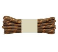 HKYBCF Hiking shoelaces 4pair Round Solid Shoelaces For Sneakers Outdoor Boots Hiking Tooling Sports Shoe Laces for men(Light Brown Golden,120cm)