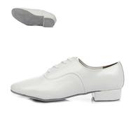 HKYBCF Latin dance shoes man Man Latin Dance Shoes For Ballroom Tango Latin Dance Shoes Man(White,42 (26cm))
