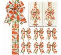 HKYFNNBW 6PCS Easter Bow Decoration 78.8 Inch Large Ribbon Bows Carrot Buuny Home Holiday Birthday Party Kitchen Cabinet Decor (6PCS-Multi-Colored 2, 200cm/78.74inch)