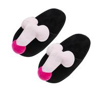 HKYFNNBW-Funny Slippers for Women Men Novelty Gag Modeling Soft Plush Non-Slip Slippers Valentine'S Day Slippers Home Couple Shoes (Pink 1, ONE SIZE)
