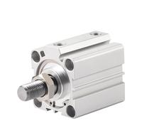 HKYPCOKVK SDA25*5x10-15-20-25-30-35-40-50-SB Small Square Thin Pneumatic Air Compact Cylinder Outer Teeth 1Pcs(SDA25x55-B)