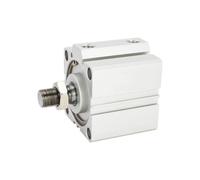 HKYPCOKVK SDA25x5x10-15-20-25-30-35-40-50-SB Small Square Thin Pneumatic Air Compact Cylinder Outer Teeth 1Pcs(SDA25x10-B)