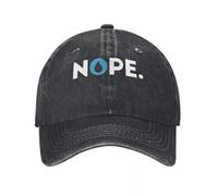 HKYTEEXP Men's and Women's Baseball Hats Nope Control Blue Player MTG Man and Woman Demin Trucker Hat Lightweight Men's Cap Women's Baseball Cap Gift