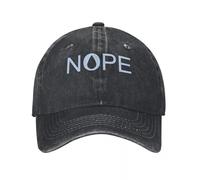 HKYTEEXP Nope MTG Mono Blue Vintage Graphic Demin Trucker Hat Lightweight Hat Baseball Cap for Men