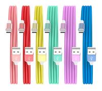 HKYUSHINE USB C Charger Cable, 6Pack 3/3/3/6/6/10FT 3.1A Type C Charger Fast Charging Braided for iPhone 16 15 Pro Max, Ipad 10th,Mini,Samsung S25 S24 Z Flip Fold, Pixel 6/7/8, Huawei, PS5, Switch