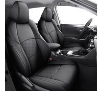 HKZ Custom Fit Full Set Car Seat Covers for Select Toyota CHR 2017 2018 2019 2020 2021 2022 2023 2024 (Black, Original line Style)
