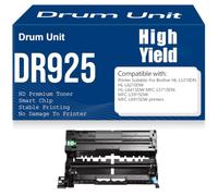 HL-L5210DN HL-L6210DW HL-L6415DW Drum Unit Compatible DR925 Imaging Drum for Brother MFC-L5710DN MFC-L5915DW MFC-L6915DW Printers 25000 Pages,1PC-Black