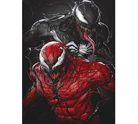 HL Lospeces Diamond Art Kits for Adults and Kids, Full Drill Round Rhinestone Paint with Diamonds, Venom Diamond Painting and kits (12X16 Inch)