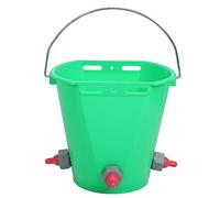 HL MP69 Plastic Multiple Nipples 8L High Capacity Lamb Milk Feed Bucket for Cattle Sheep Livestock Assembling Type Nipple Design Sturdy Durable Long Service Life (Three mouth model)