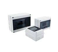 HL Series 5/8/12/15/18/24 Ways IP65 Waterproof Distribution Box Electrical Circuit Breaker PC ABS Plastic MCB Power Junction Box(HL-24WAY)