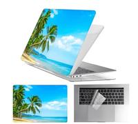 HLAAJJX Anti-crack Case Compatible with MacBook Pro 13 inch 2009-2012 with CD-ROM,Fit Model A1278,Durable Plastic Hard Shell Case & Clear Keyboard Cover,Blue Sky and Coco