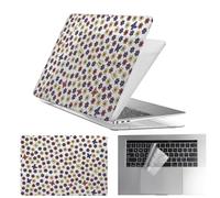 HLAAJJX Anti-crack Case Compatible with MacBook Pro 13 inch 2009-2012 with CD-ROM,Fit Model A1278,Durable Plastic Hard Shell Case & Clear Keyboard Cover,Flower and Buttefly