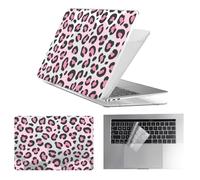 HLAAJJX Case Compatible with MacBook Pro 14 inch 2021 2023-2026 M1 M2 M3 M4 M5 Pro/Max with Liquid Retina XDR Display & Touch ID, Hard Shell&Clear Keyboard Cover, Pink Leopard