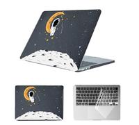 HLAAJJX Case Compatible with Macbook Pro 14 inch M1 M2 M3 M4 Max (2021-2024) A2442 A2779 A2918 A2992 A3112 A3185 A3401,Laptop Hard Shell Case & Clear Keyboard Cover,Spaceman Earth