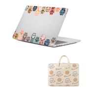 HLAAJJX Case Compatible with MacBook Pro 16 inch 2020 2019 Release A2141 with Touch Bar and Touch ID, Plastic Laptop Hard Shell Protective Case & Computer Sleeve Bag,Cat's Paw