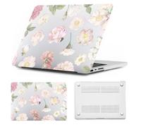 HLAAJJX Case Compatible with MacBook Pro 16 inch M5 M4 M3 M2 M1 2021-2026 | Novelty Premium Pattern Plastic Hard Shell Protective Case Cover for Mac Pro 16.2 inch, Cream Peony