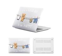 HLAAJJX Case Compatible with New MacBook Pro 16 inch M1 M2 M3 M4 Max (2021-2024) A2485 A2780 A2991 Retina XDR Dispaly/Touch ID, Snap on Plastic Laptop Case Cover,Happy Bear