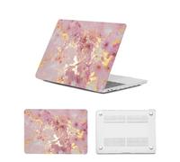 HLAAJJX Case Compatible with New MacBook Pro 16 inch M1 M2 M3 M4 Max (2021-2024) A2485 A2780 A2991 Retina XDR Dispaly/Touch ID, Snap on Plastic Laptop Case Cover,Pink Marble