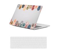 HLAAJJX Case Cover for MacBook 12 inch A1534 2017 2016 2015 with Retina Display,Classic Plastic Hard Shell Case & Keyboard Cover Skin for Macbook Air 12 inch Retina,Cute Cat's Paw