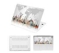 HLAAJJX Case for New MacBook Pro 16 inch M4 M3 M2 M1 Pro/Max 2025-2021 Release (Model A2485 A2780 A2991 A3186 A3403),Snap Case Protective Laptop Cover & Keyboard Cover,World Map