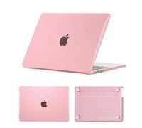 HLAAJJX Clear Cover for MacBook Pro 13 inch Case 2012 2011 2010 2009 2008 A1278 with CD-ROM, Ultra Thin Plastic Protective Hard Shell Case for Macbook Pro 13.3",Pink