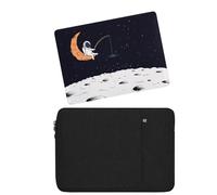 HLAAJJX Compatible with Macbook Pro 14 inch Case M4 M3 M2 M1 Max 2025-2021 A2442 A2779 A2918 A2992 A3112 A3185 A3401,Protective Hard Case Cover and Laptop Sleeve Bag,Space