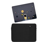 HLAAJJX Compatible with Macbook Pro 14 inch Case M4 M3 M2 M1 Max 2025-2021 A2442 A2779 A2918 A2992 A3112 A3185 A3401,Protective Hard Case Cover and Laptop Sleeve Bag,Astronaut