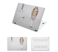 HLAAJJX Compatible with MacBook Pro 15 inch Case 2019 2018 2017 2016 Version A1707 A1990 with Touch Bar/Touch ID,Rugged Plastic Laptop Hard Shell Cover,Beautiful Giraffe