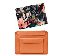 HLAAJJX Compatible with MacBook Pro 16 inch Case 2020 2019 A2141 with Touch Bar/Touch ID,Durable Plastic Laptop Case Protective Cover and Laptop Sleeve Bag,Pink Flower