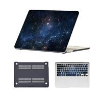HLAAJJX Compatible with New MacBook Pro 15 inch Case 2019 2018 2017 2016 A1990 A1707 Touch Bar/Touch ID,Anti-crack Laptop Case Pro 15.3 inch & Keyboard Cover,Starry Sky