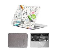 HLAAJJX Compatible with Old Version MacBook Air 13 inch Case 2017-2010 A1466 A1369,Pretty Hard Shell Laptop Case & Keyboards Cover & Laptop Sleeve for Mac Air 13.3",Creative Science