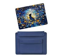 HLAAJJX Compatible with Old Version MacBook Pro 13-13.3 inch Case with CD-ROM 2012 2011 2010 2009 2008 A1278,Plastic Hard Shell Case Cover and Laptop Sleeve Bag,Cat & Flower