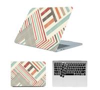 HLAAJJX Cover for MacBook Pro 13 inch CD-ROM (2012-2008 Release) A1278, Ultra Thin Plastic Laptop Hard Shell Matte Case & Black Keyboard Skin,Classic Streak